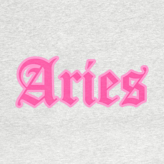 Aries Zodiac Pink Astrology Aesthetic by Asilynn